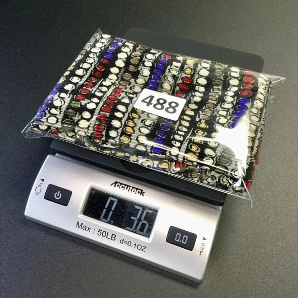 Vintage Plissé Women's Multi-Color Sleeveless Geometric Cropped Tank Top Large - Picture 8 of 9